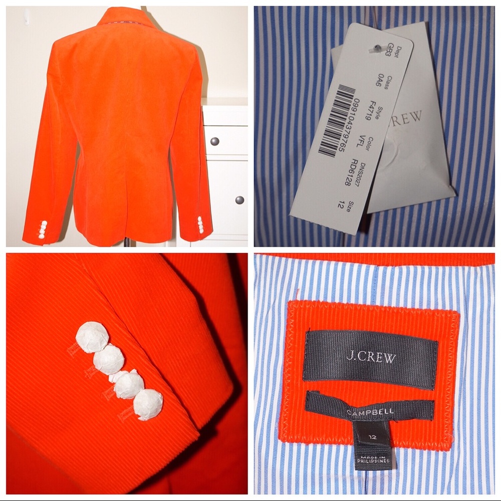 ๐ฎ J. Crew Campbell 100% Cotton Corduroy Blazer - Picture 6 of 12